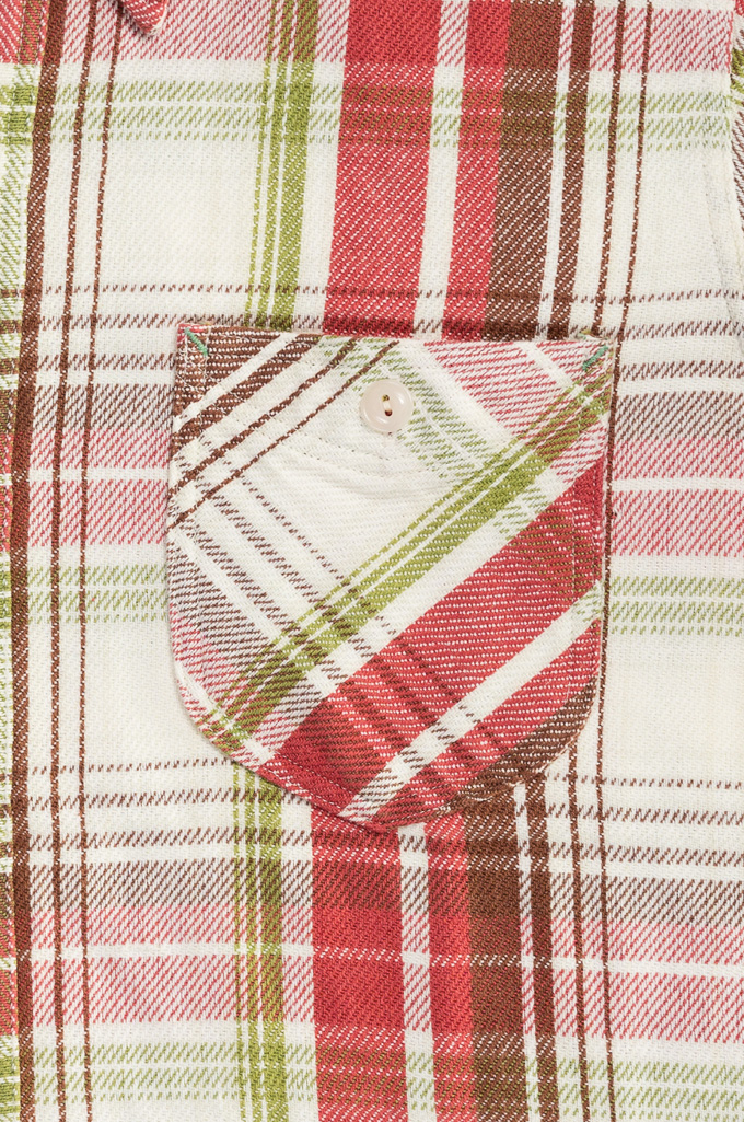 Stevenson Dominator Bleached/Overdyed Flannel - Red - Image 3