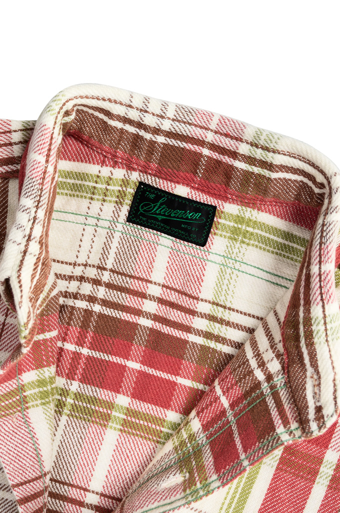 Stevenson Dominator Bleached/Overdyed Flannel - Red - Image 6