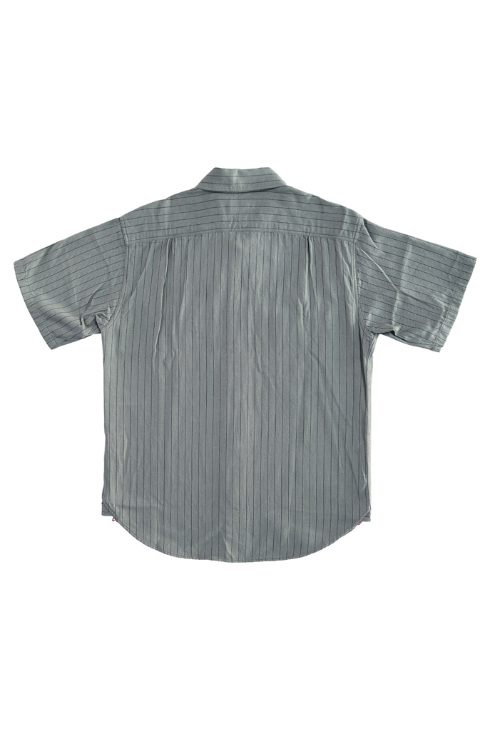 Sugar Cane “Coke Stripe” Factory Shirt - Charcoal