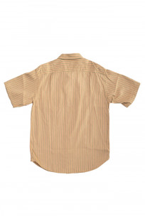 Sugar Cane “Coke Stripe” Factory Shirt - Khaki - Image 9