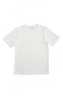 Merz b. Schwanen 2-Thread Heavyweight T-Shirt - Cotton Pique White - 214PK.01 - Image 1