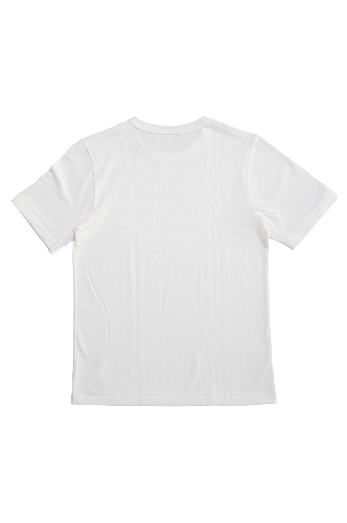 Merz b. Schwanen 2-Thread Heavyweight T-Shirt - Cotton Pique White - 214PK.01 - Image 6