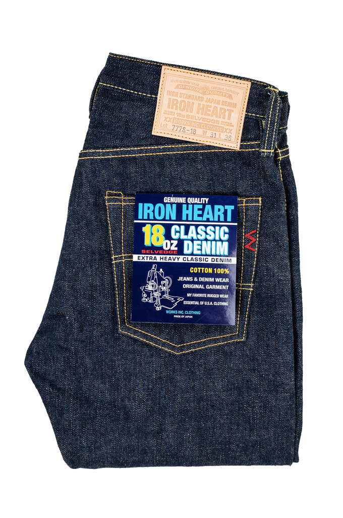 Iron Heart 777s-18 Vintage Denim Jeans - Slim Tapered - Image 4