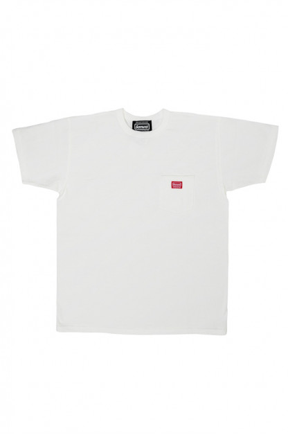 Samurai Heavyweight Series T-Shirt - Logo’d Pocket White