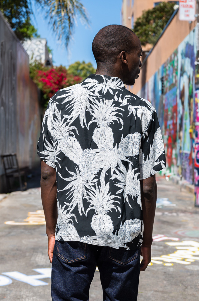 Sun Surf “Piña Colada” Discharge Printed Rayon Shirt