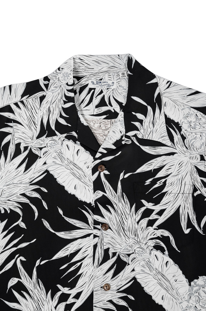 Sun Surf “Piña Colada” Discharge Printed Rayon Shirt - Image 4