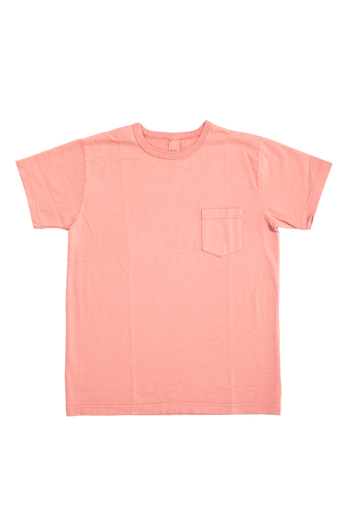 3sixteen Garment Dyed Pocket T-Shirt - Faded Pink - Image 0