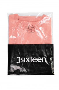 3sixteen Garment Dyed Pocket T-Shirt - Faded Pink - Image 1