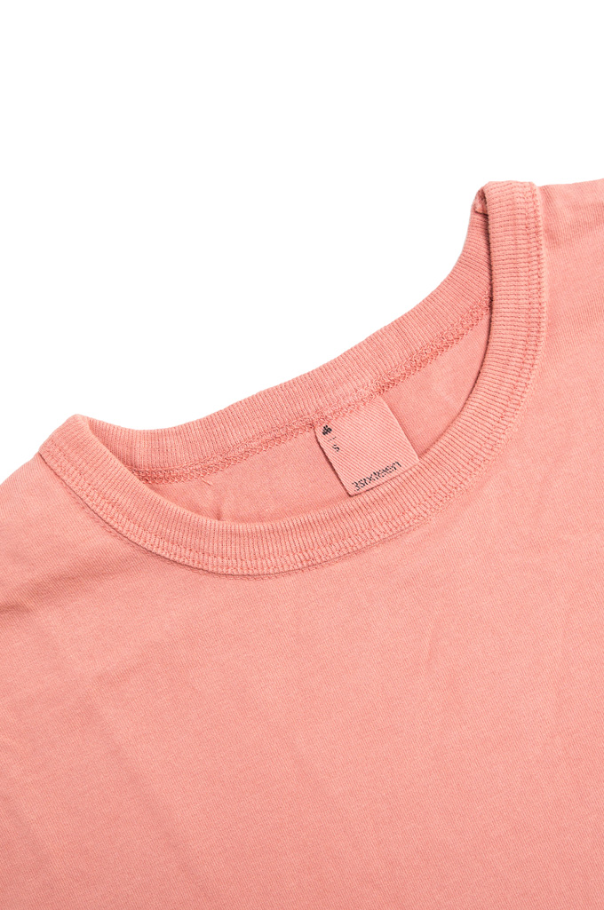 3sixteen Garment Dyed Pocket T-Shirt - Faded Pink - Image 4