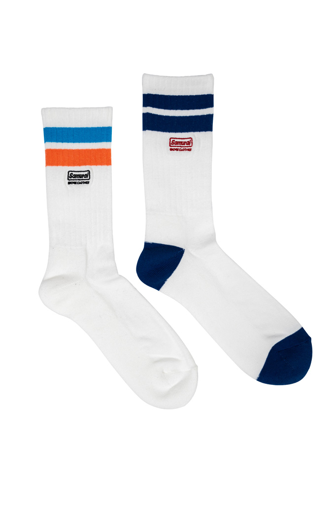 Samurai Striped Athletic Socks - Image 0