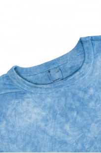 3sixteen Garment Dyed Pocket T-Shirt - Natural Indigo Crumple Dyed - Image 2