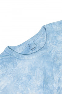 3sixteen Garment Dyed T-Shirt - Long Sleeve Natural Indigo Crumple Dyed - Image 2