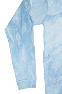 3sixteen Garment Dyed T-Shirt - Long Sleeve Natural Indigo Crumple Dyed - Image 4