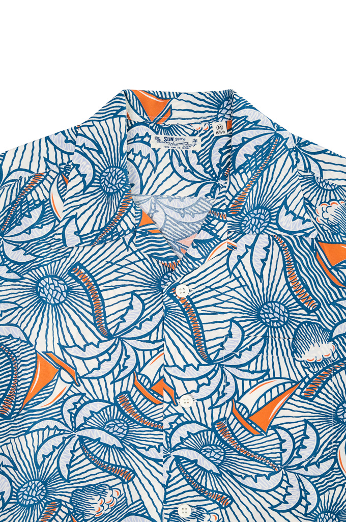 Sun Surf “Palm Breezing Up“ Discharge Printed Shirt - Image 2