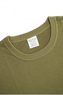Buzz Rickson Gov. Issue Blank T-Shirt - Olive - Image 3