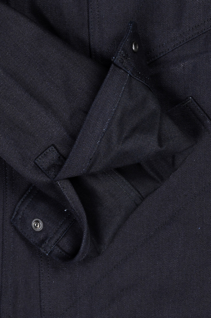 Rick Owens DRKSHDW Shirt Jacket - Made In Japan 13.75oz Indigo/Black Denim