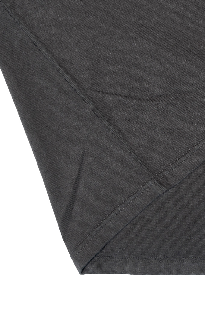 Samurai ZERO FABRIC T-Shirt - Black (Kuromame - Black Soybean Dyed) w/ Pocket