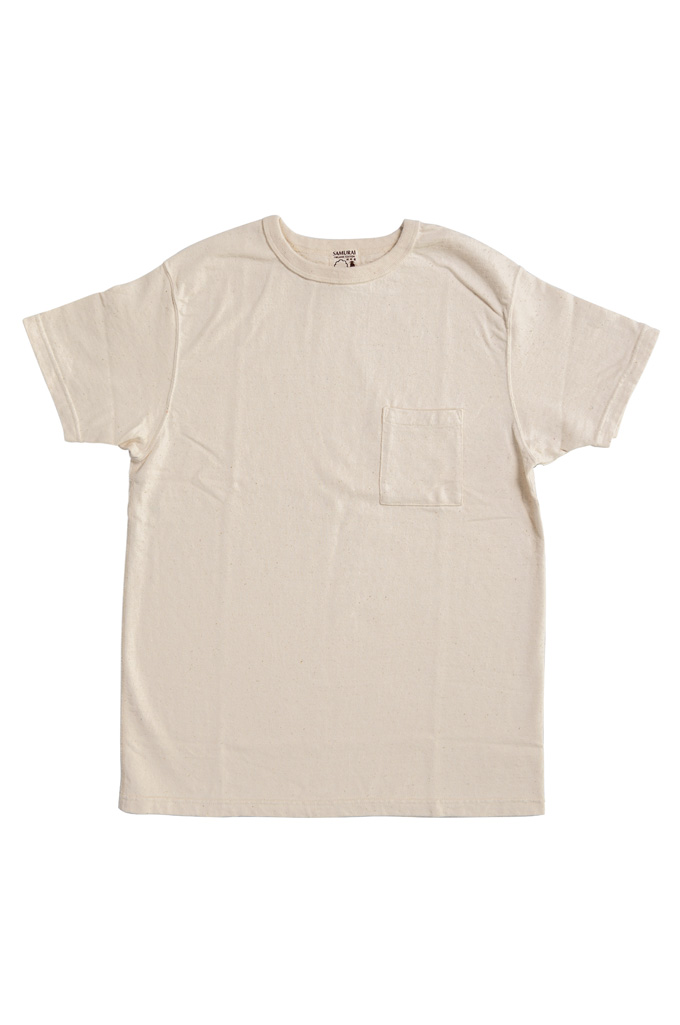 Samurai ZERO FABRIC T-Shirt - Natural w/ Pocket