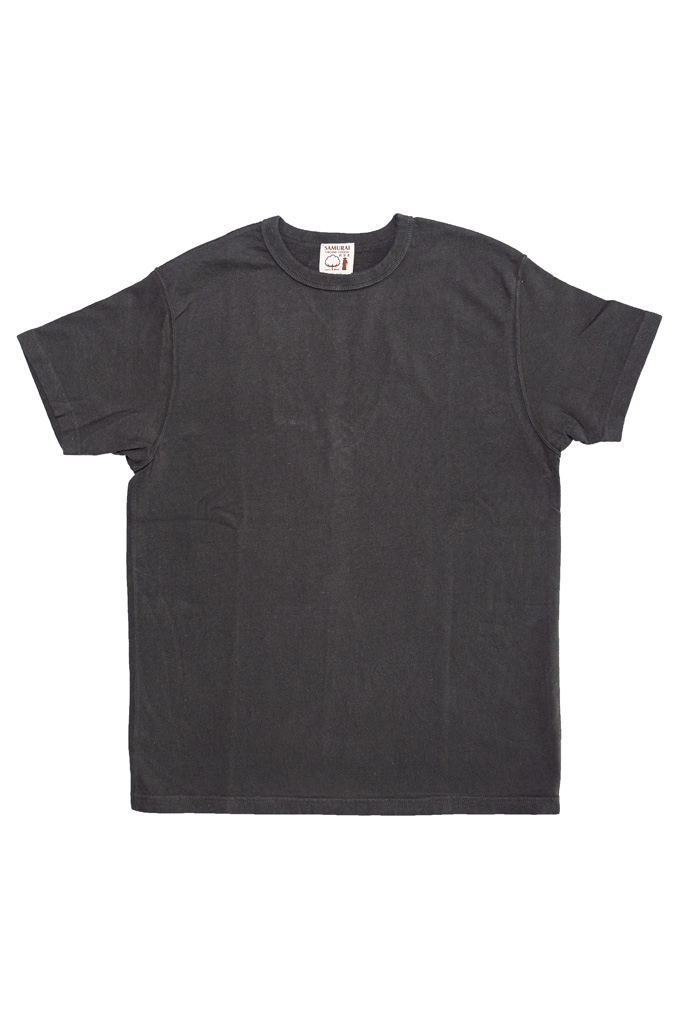 Samurai ZERO FABRIC T-Shirt - Black (Kuromame - Black Soybean Dyed) - Image 0