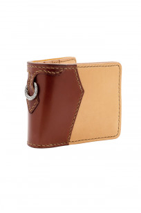 Flat Head Wild Child Leather & Cordovan Wallet - Tan - Image 0