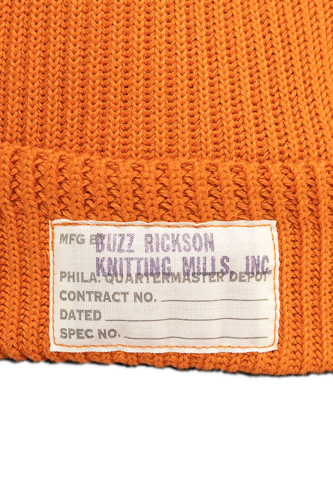 Buzz Rickson Cotton Watch Cap - Orange