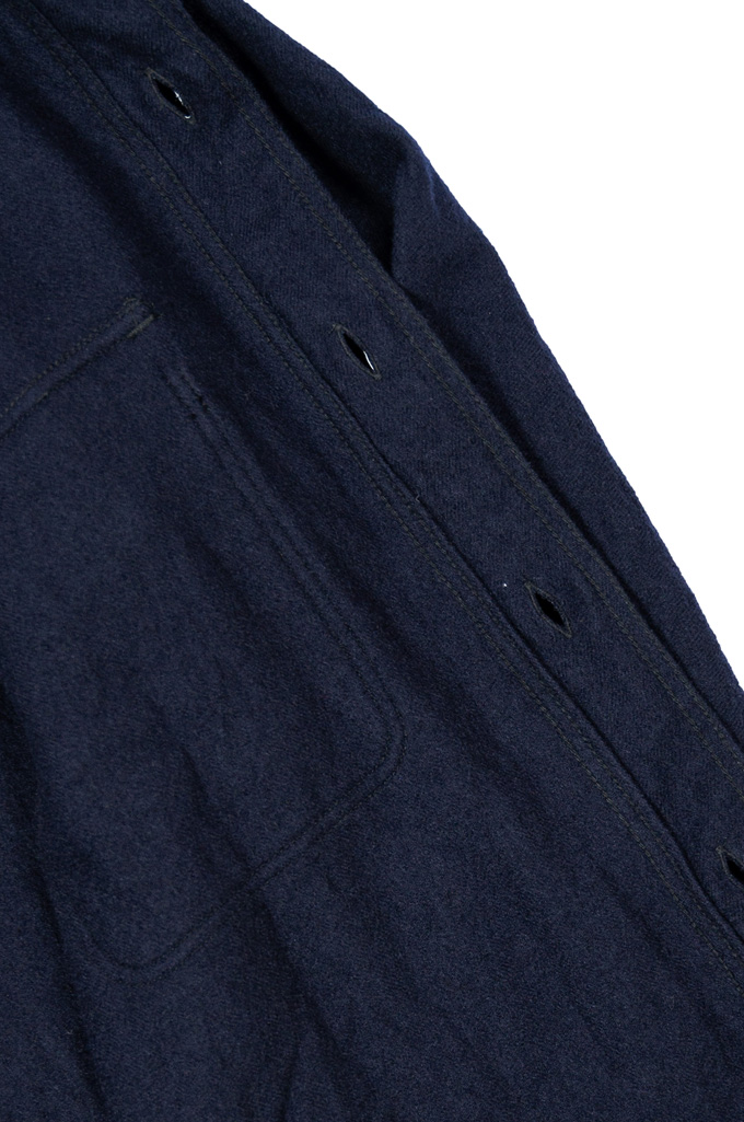Buzz Rickson Navy Wool Flannel CPO Shirt - Image 11