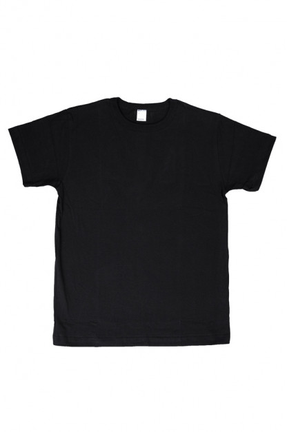3sixteen Heavyweight T-Shirts / 2-Pack - Black Plain Rinsed