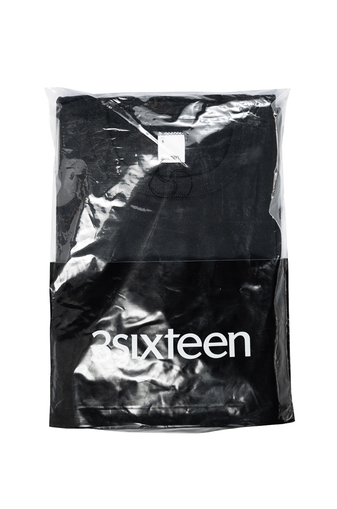 3sixteen Heavyweight T-Shirts / 2-Pack - Black Plain Rinsed