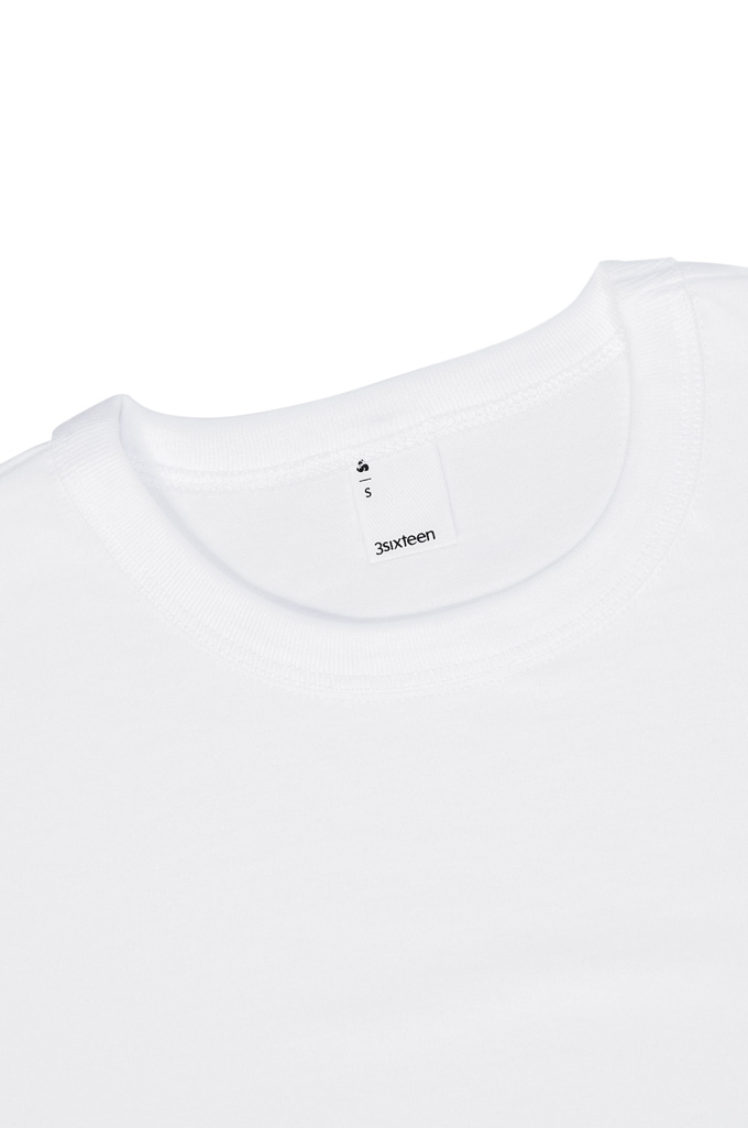 3sixteen Heavyweight T-Shirts / 2-Pack - White Plain Rinsed