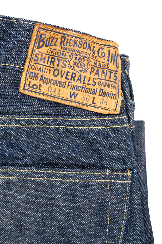 Buzz Rickson WWII Model 13.6oz Jeans - Classic Straight Leg