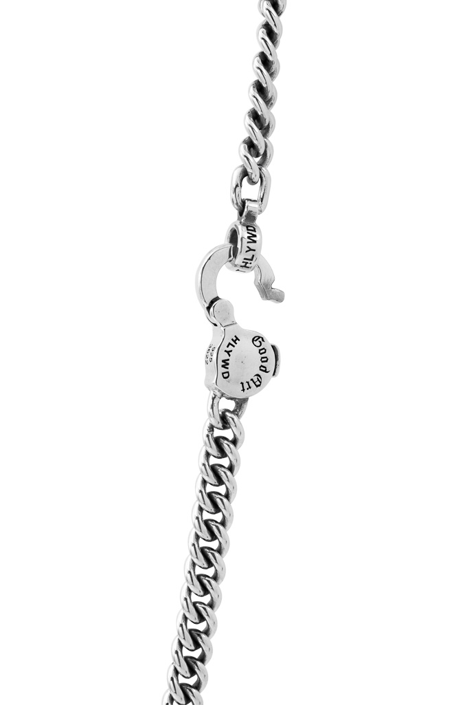 Good Art #3/AA Curb Chain Necklace w/ White Diamonds