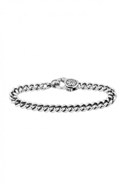 Good Art A Curb Chain Bracelet w/ White Diamonds