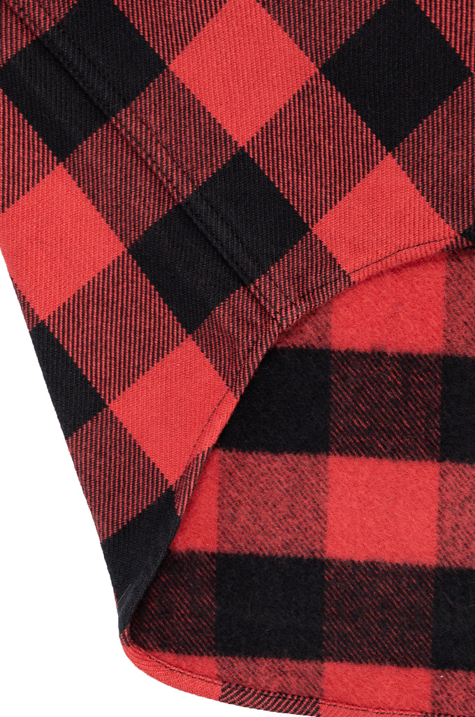 Iron Heart Ultra-Heavy Flannel - IHSH-232-RED - Buffalo Check Red/Black Western