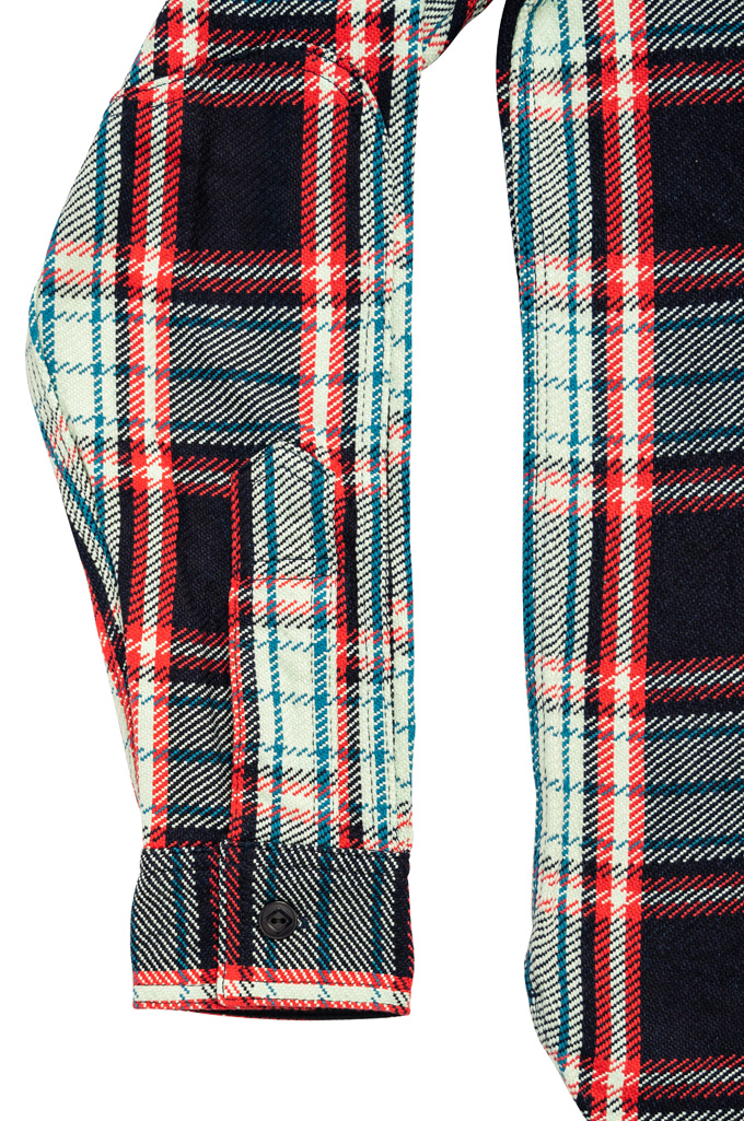 Samurai “Natty Golf Formula” Indigo-Dyed Heavy Winter Flannel - Red