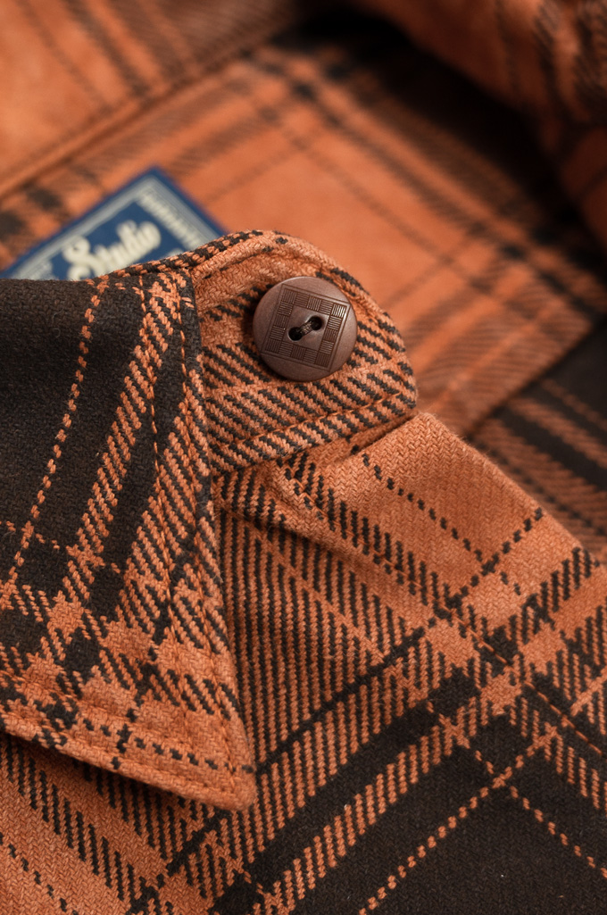 Studio D’Artisan Amami-Dorozome Mud-Dyed Winter Heavy Flannel - Brown