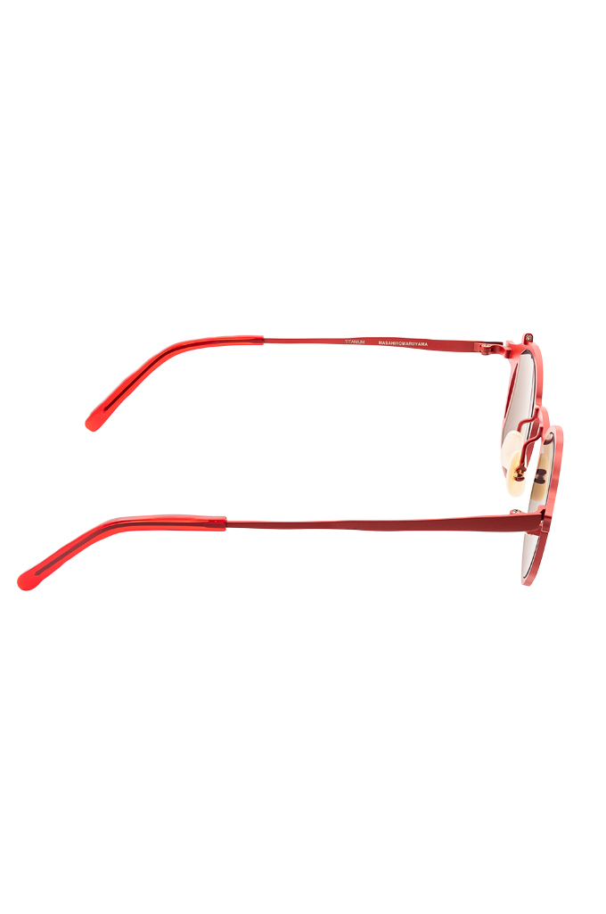 Masahiro Maruyama Titanium Sunglasses - MM-0076 / #3 Red/Gold