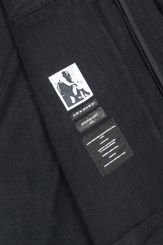 Rick Owens DRKSHDW Magnum Shirt - Made in Japan Black/Black Denim - Image 13