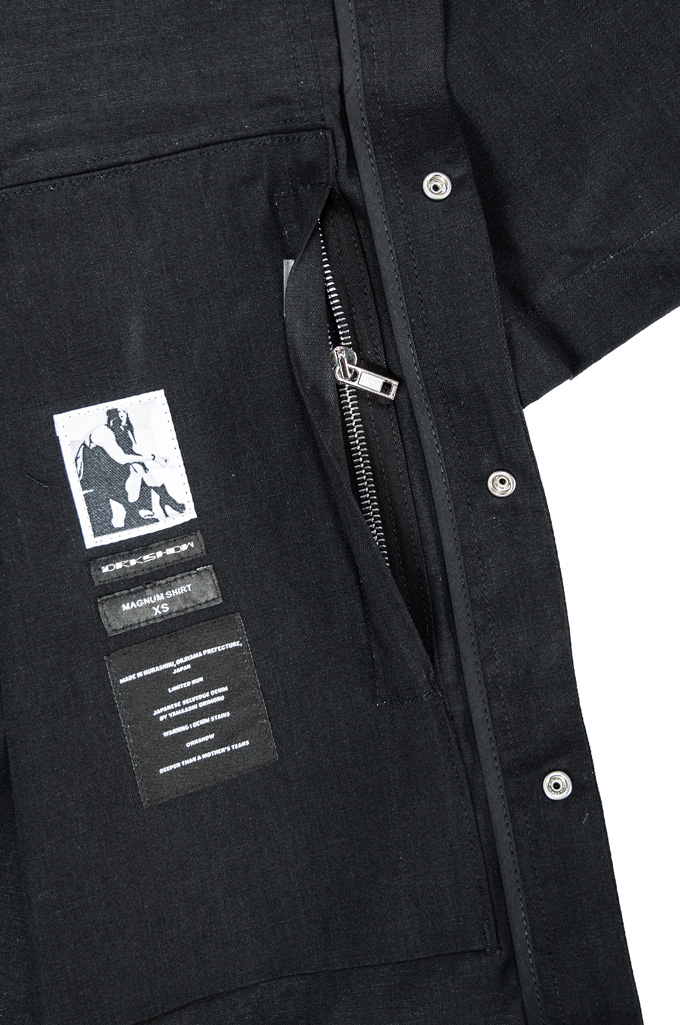 Rick Owens DRKSHDW Magnum Shirt - Made in Japan Black/Black Denim - Image 16