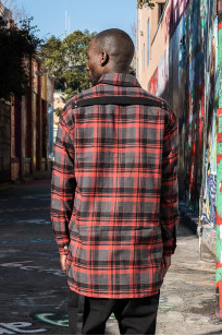 Rick Owens DRKSHDW Outershirt - Made in Japan Heavy Red Flannel - Image 3