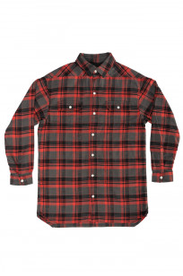 Rick Owens DRKSHDW Outershirt - Made in Japan Heavy Red Flannel - Image 4