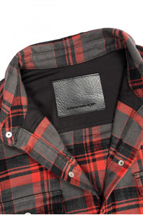 Rick Owens DRKSHDW Outershirt - Made in Japan Heavy Red Flannel - Image 10