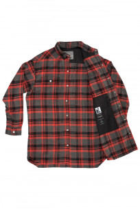 Rick Owens DRKSHDW Outershirt - Made in Japan Heavy Red Flannel - Image 12