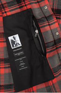 Rick Owens DRKSHDW Outershirt - Made in Japan Heavy Red Flannel - Image 14