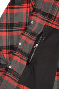 Rick Owens DRKSHDW Outershirt - Made in Japan Heavy Red Flannel - Image 15