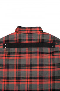 Rick Owens DRKSHDW Outershirt - Made in Japan Heavy Red Flannel - Image 17