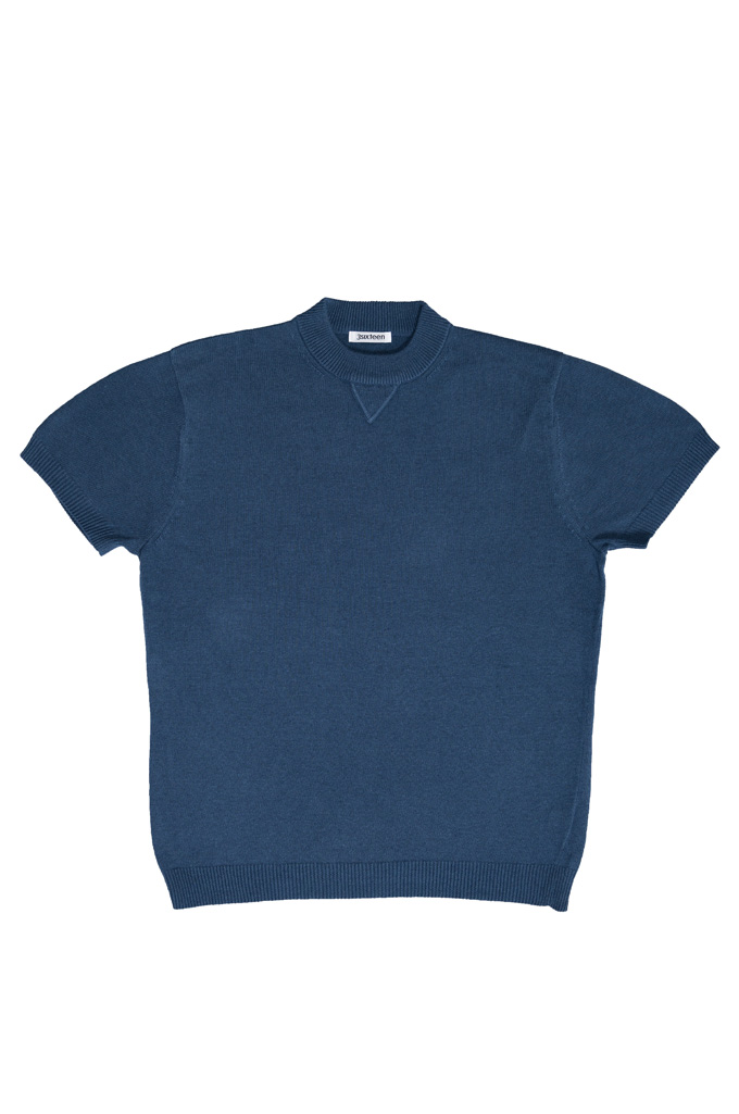 3sixteen Cotton/Linen Knit Short Sleeve T-Shirt - Slate