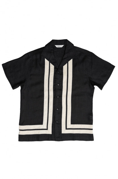 3sixteen Leisure Shirt - Black Border Stripe