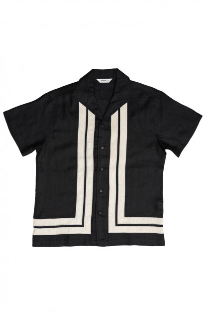 3sixteen Leisure Shirt - Black Border Stripe