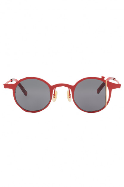 Masahiro Maruyama Titanium Sunglasses - MM-0076 / #3 Red/Gold