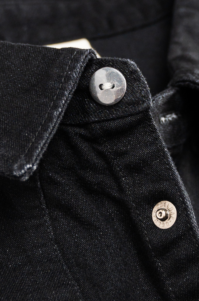 Pure Blue Japan Western Snap Shirt - 8oz Double Black Denim